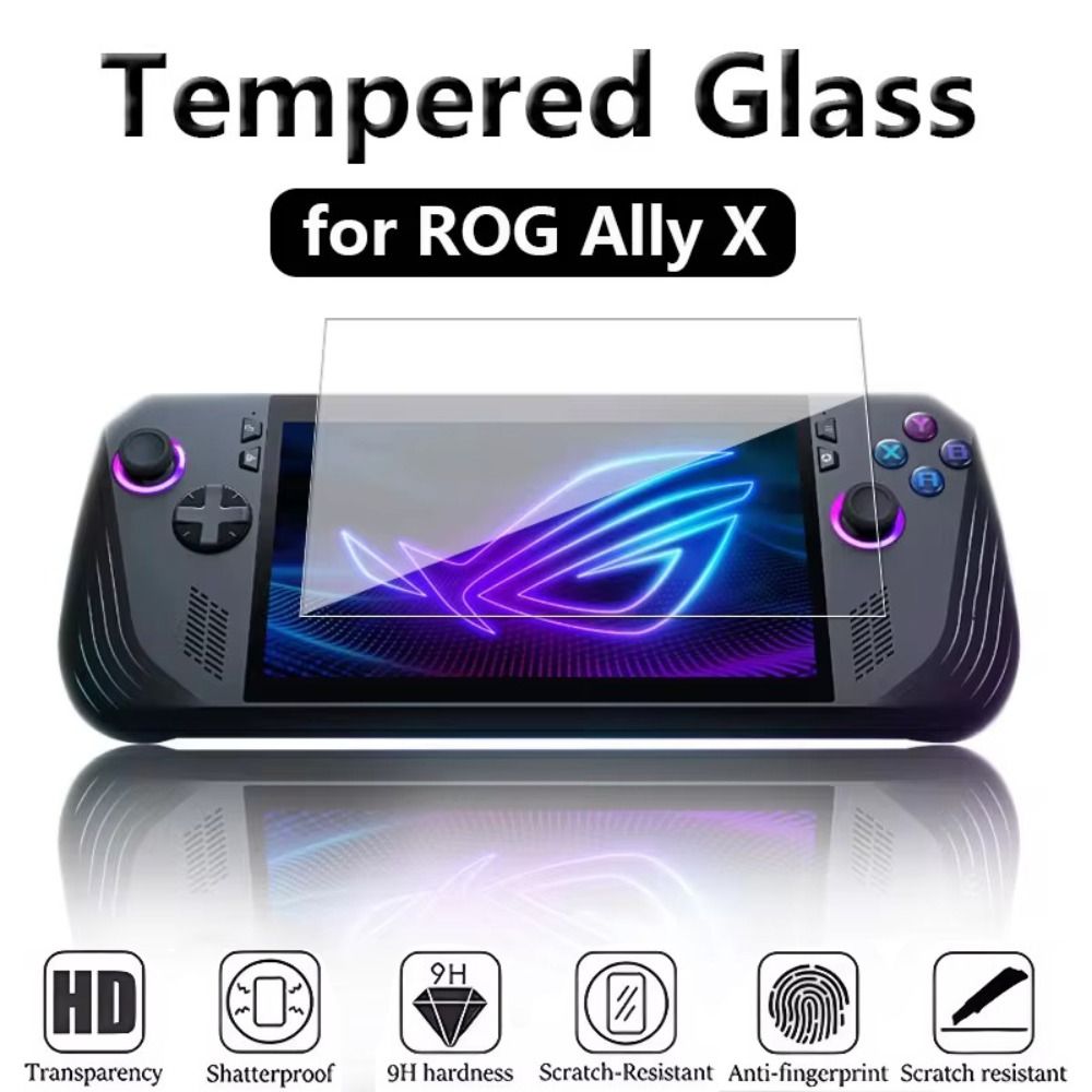 Gaming Console Rog Ally - HDゲームコンソール用スクリーンプロテクター,7インチ,ポータブル保護フィルム,防爆アクセサリ,rog ally xに適しています,2024, 3個