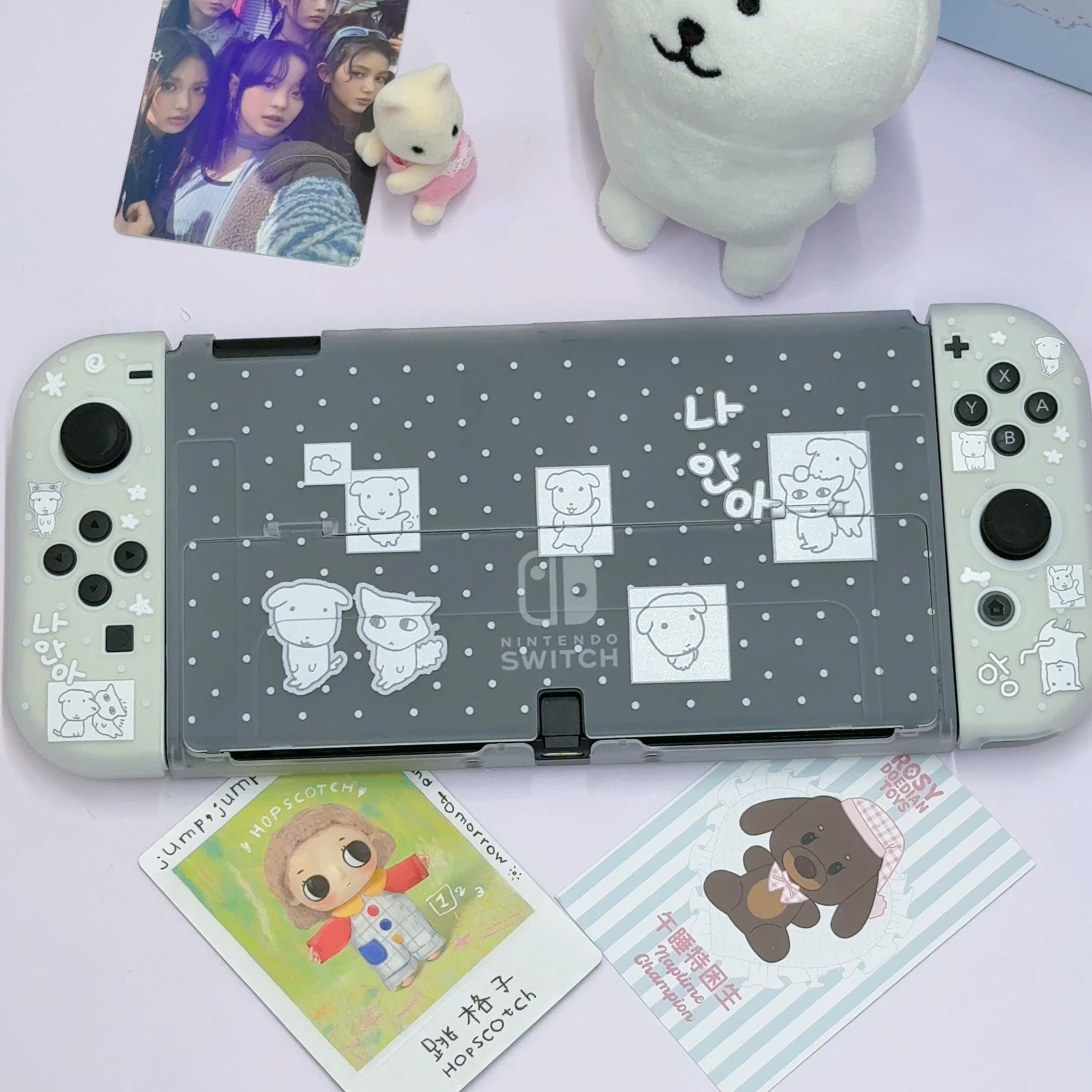 Gaming Console Generations - 漫画柄ケース ニンテンドースイッチ2用 透明コンソールケース 第一世代NS OLED Joy-Con