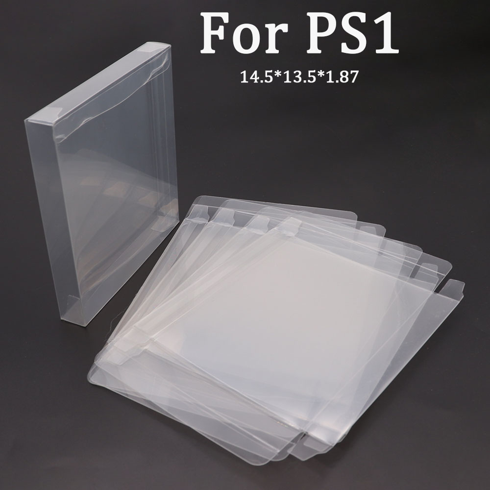 Gaming Console Pc - 2/5/10/pc/ロット透明クリア PET プラスチックボックスプロテクターケーススリーブカバー PS1 箱入りゲームカートリッジボックス用