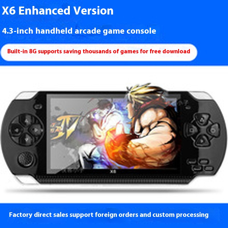 Gaming Console X6 - PSP 3000 X6 コンソール 12種類のシミュレーター 10000種類のアーケードゲーム