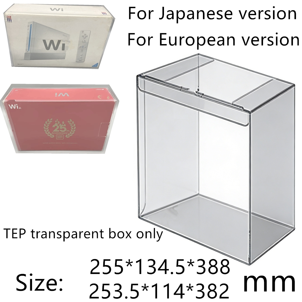 Gaming Console Mario - 透明ボックスプロテクター任天堂 Wii コンソール/マリオ 25th コレクトボックス TEP