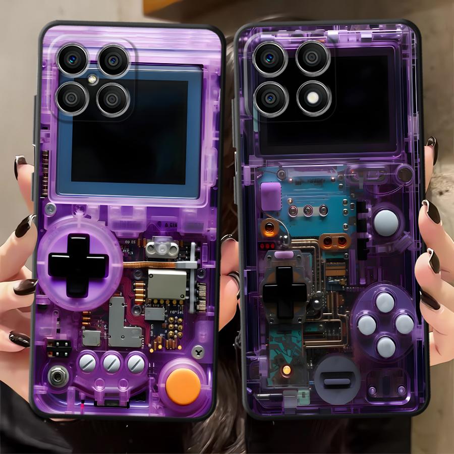 Gaming Console X6 - パープルゲーミングコンソールケース Honor X7 X6 200 400