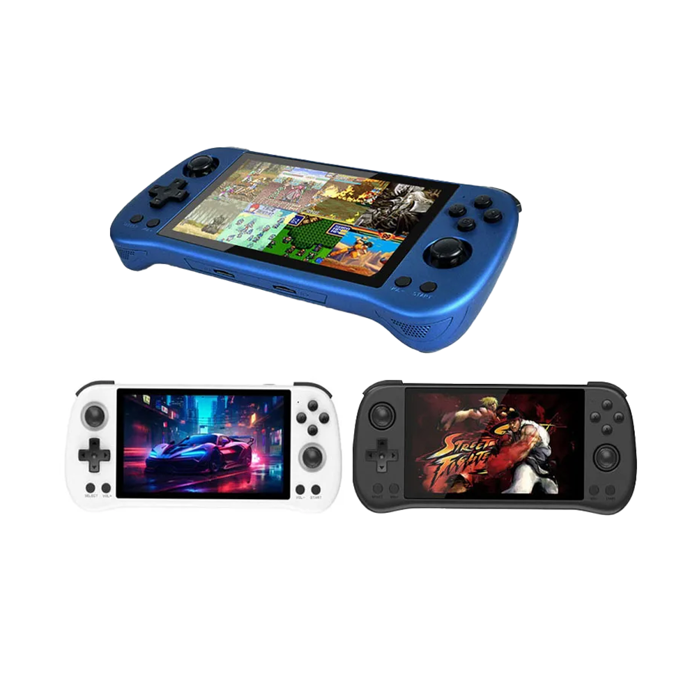 Gaming Console X55 - 携帯型ゲーム機 5.5インチ 1280x720 IPSスクリーン RK3566 Open-POWKIDDY