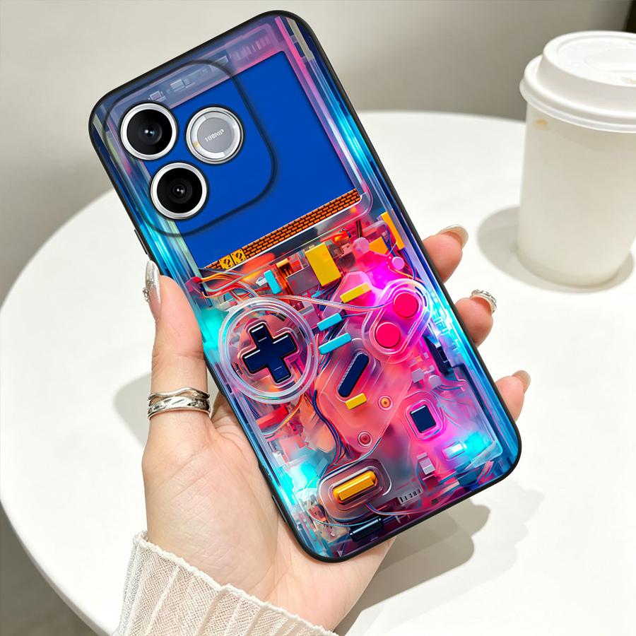 Gaming Console X6 - カラーゲーミングコンソール風スマホケース Honor 600 Lite 70 90