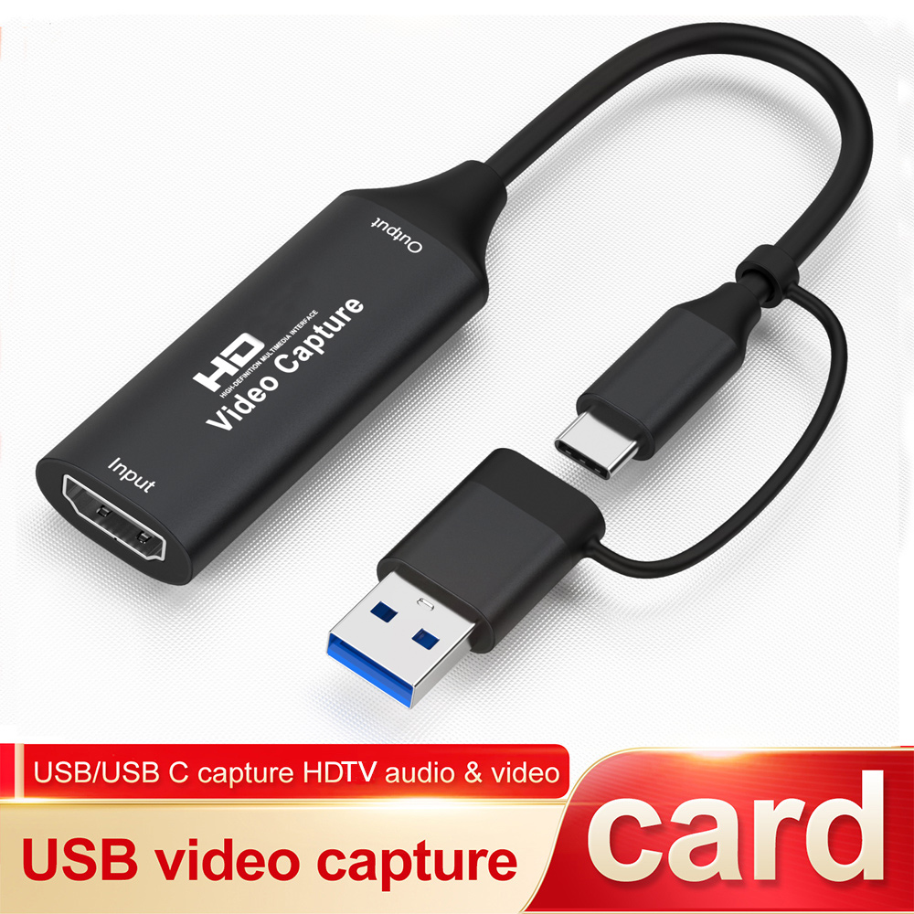 Gaming Console Pc - 4K HDMI対応 USBビデオキャプチャカード 1080P HDビデオグラバー ライブストリーミングボックス