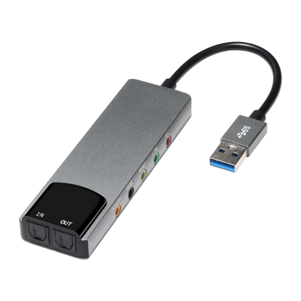 新しい USB サウンドカード 7.1 5.1 チャンネル実 - Gaming Console Pc のレビューと価格