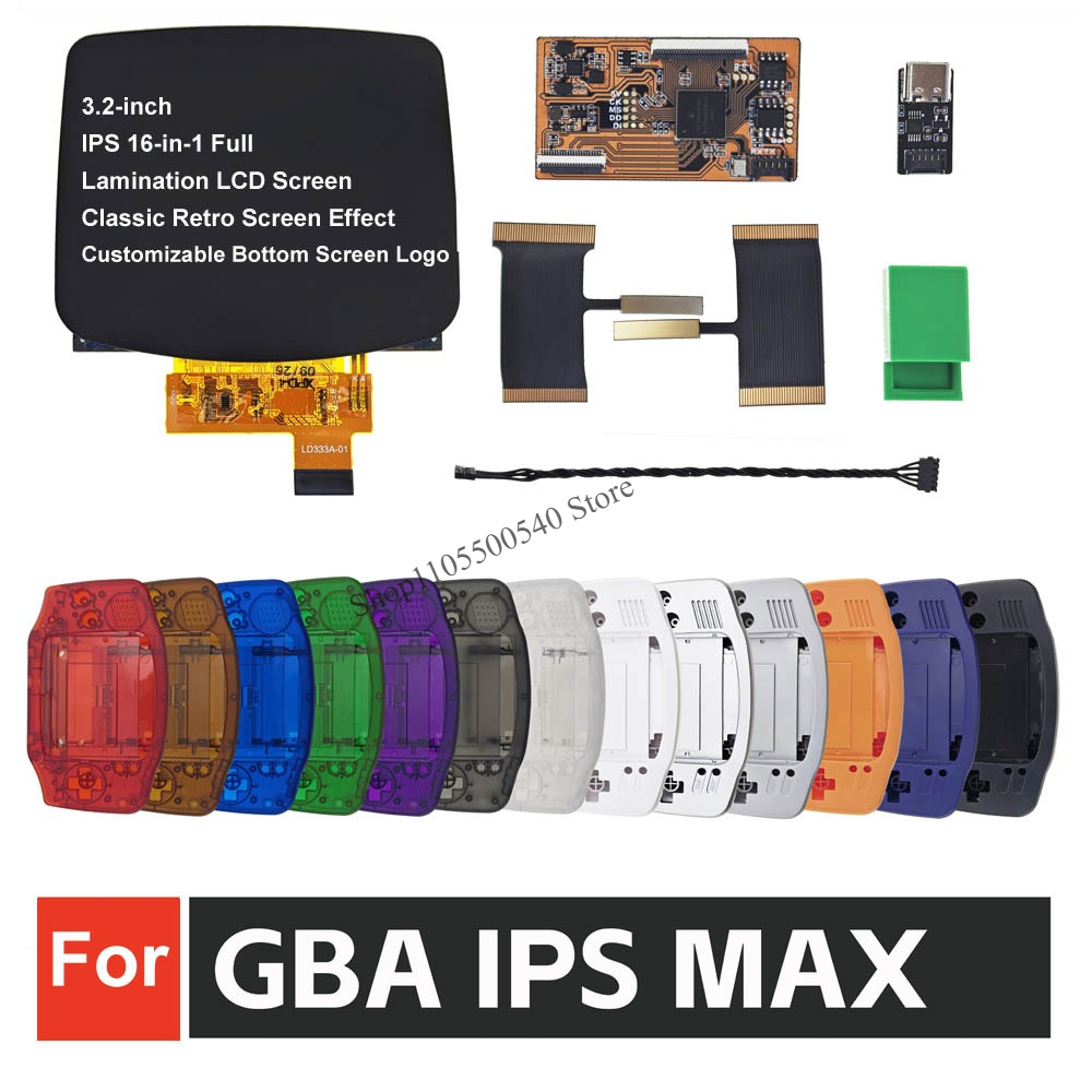 3.2インチIPS MAXラミネートLCDスクリーンキット、 - Gaming Console Logo のレビューと価格