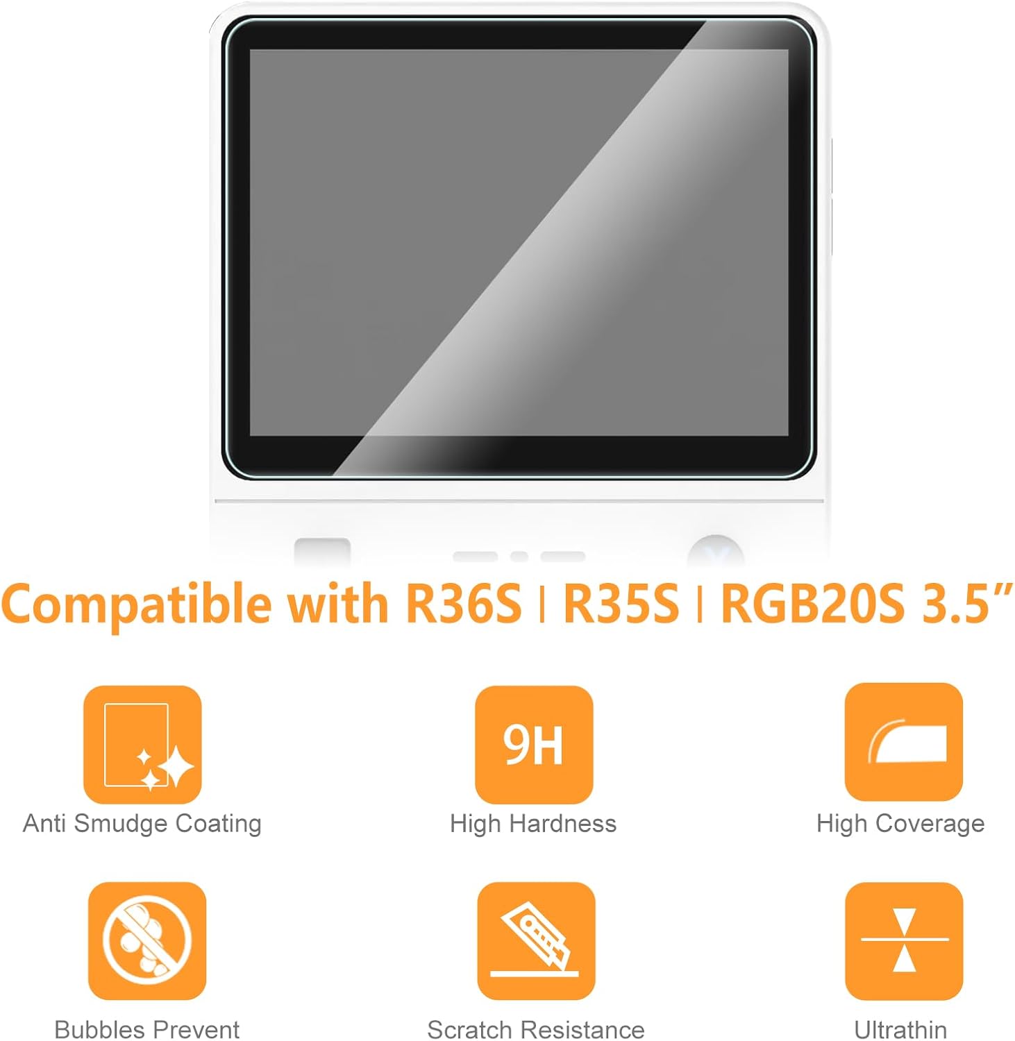 R36Sゲーム機用4in1ケース+ガラス、トラベルキャリング - Gaming Console R36S のレビューと価格