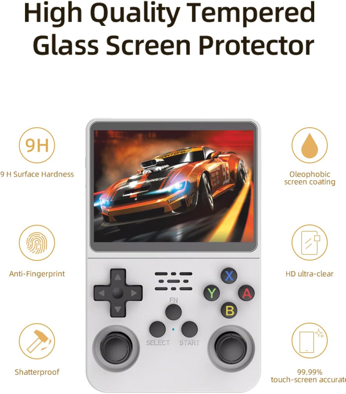 R36Sゲーム機用4in1ケース+ガラス、トラベルキャリング - Gaming Console R36S のレビューと価格