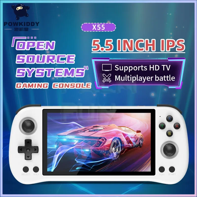 POWKIDDY X55 ハンドヘルドゲームコンソール 5. - Gaming Console X55 のレビューと価格