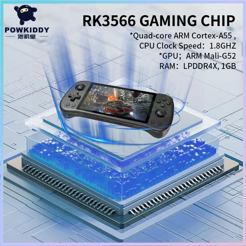 POWKIDDY X55 ハンドヘルドゲームコンソール 5. - Gaming Console X55 のレビューと価格