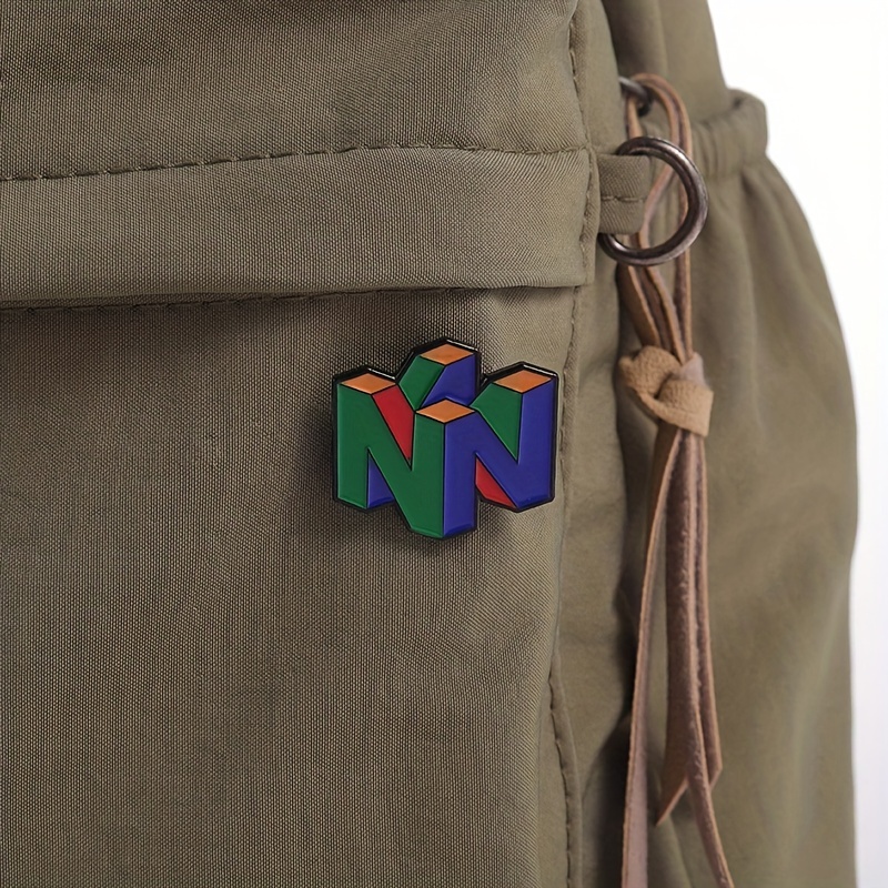 N64ロゴエナメルピン,レトロゲームコンソール,メタルブロー - Gaming Console Logo のレビューと価格
