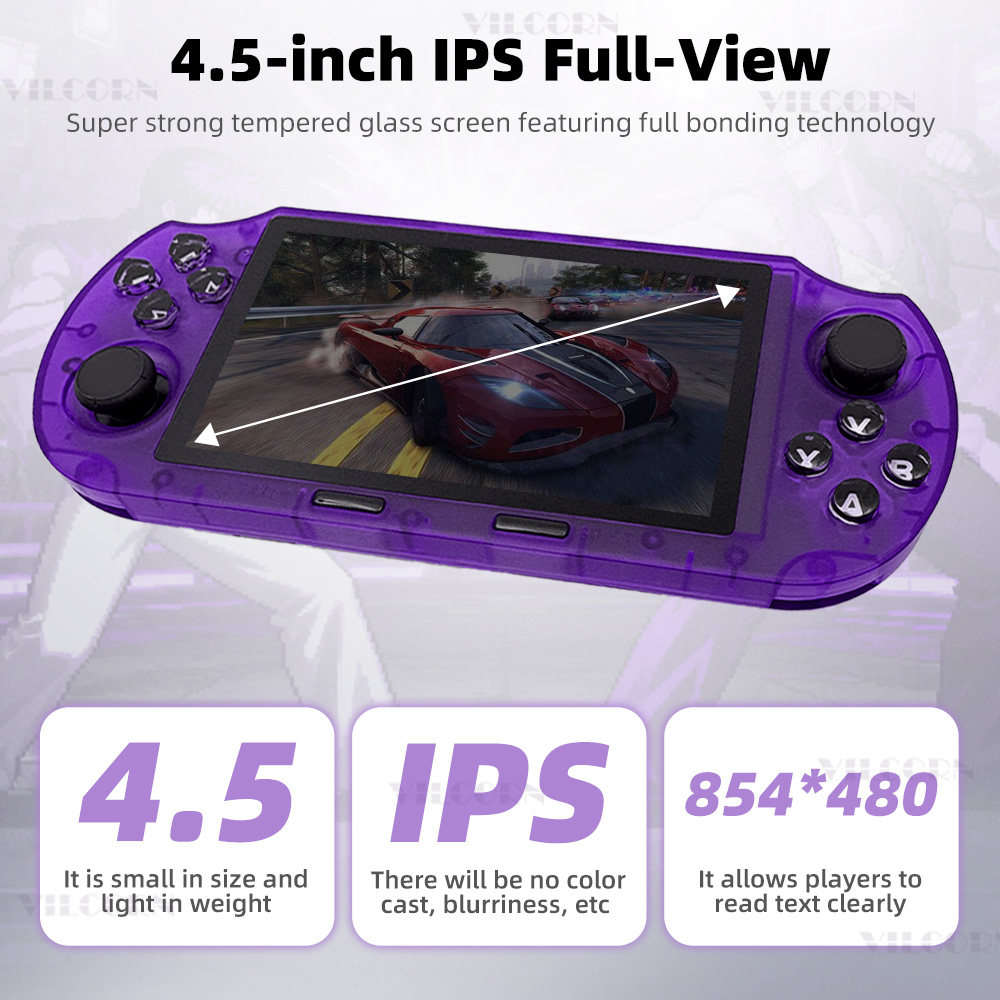 VILCORN SF3000 HD ハンドヘルドゲームコンソ - Gaming Console X6 のレビューと価格