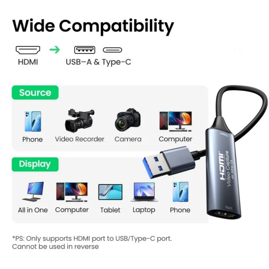 USB-C 2.0/3.0 HDMIビデオキャプチャカードは - Gaming Console Pc のレビューと価格