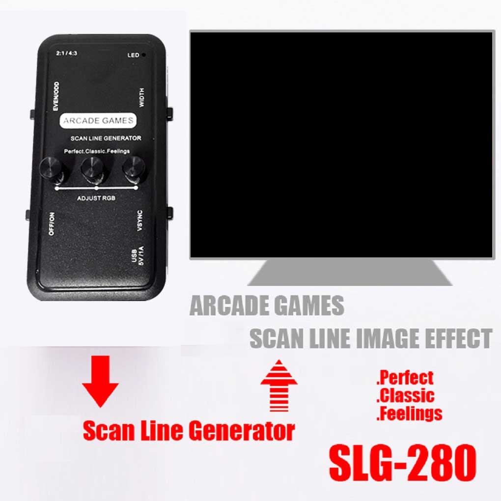 3つのノブを備えた調整可能なスキャンラインジェネレーター、レ - Gaming Console Generations のレビューと価格