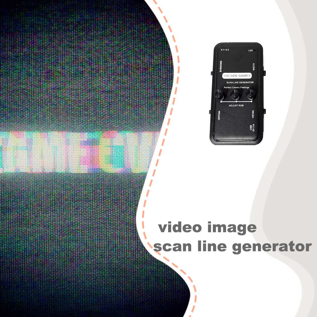3つのノブを備えた調整可能なスキャンラインジェネレーター、レ - Gaming Console Generations のレビューと価格