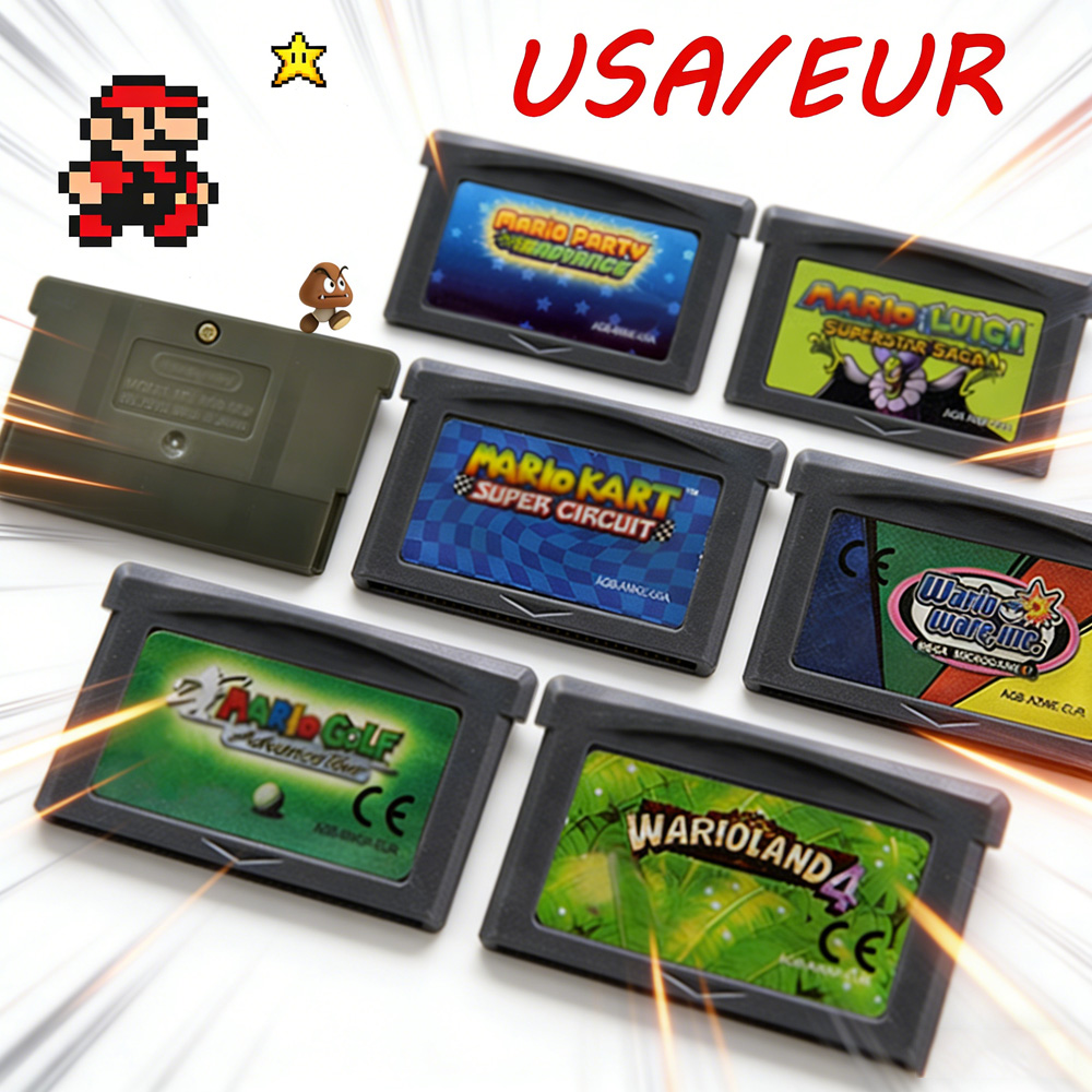GBA ゲームカートリッジ 32 ビットビデオゲームコンソー - Gaming Console Mario のレビューと価格