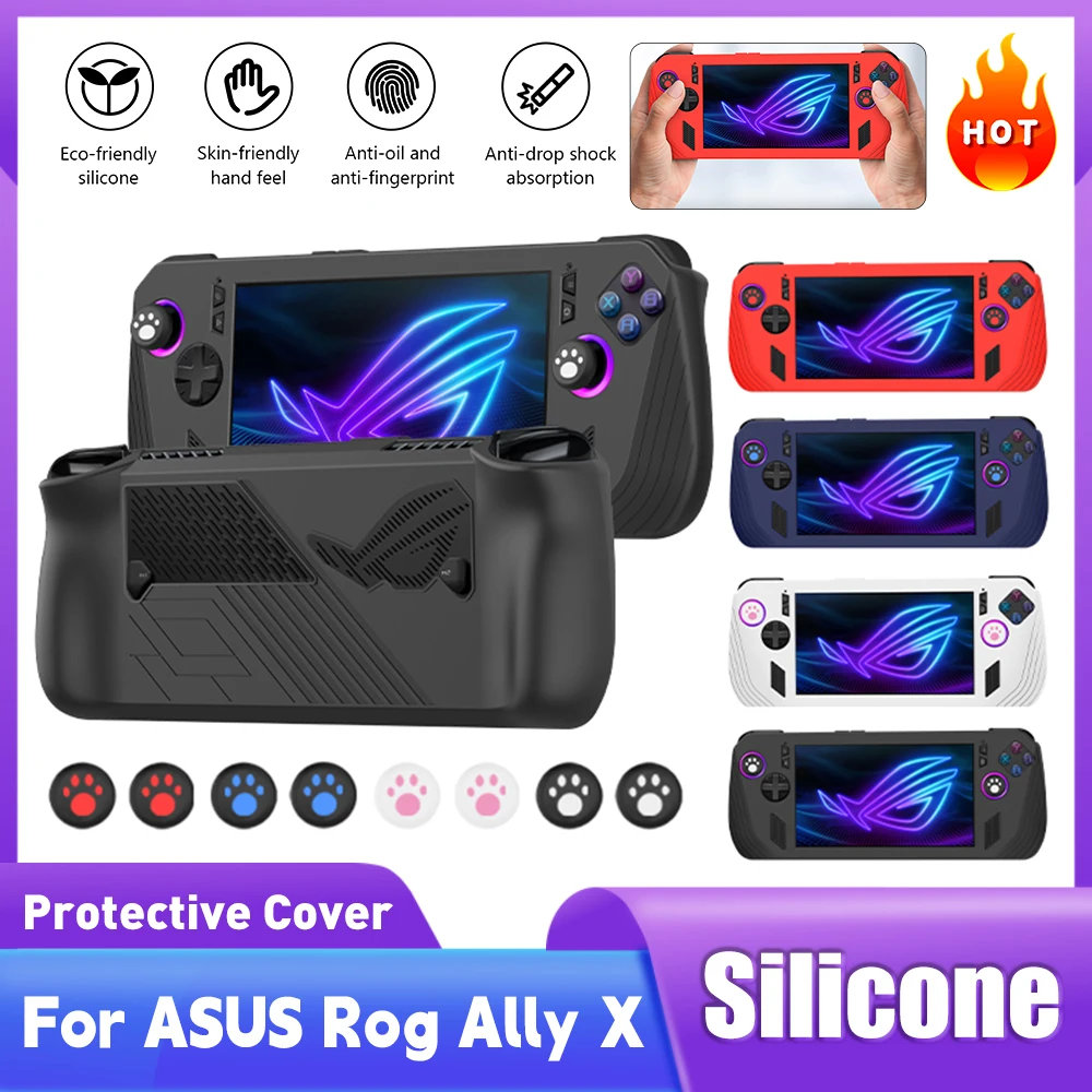 シリコン保護カバー 耐衝撃プロテクタースリーブ アンチスクラ - Gaming Console Rog Ally のレビューと価格